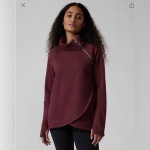 Athleta Cozy Karma Asym Pullover